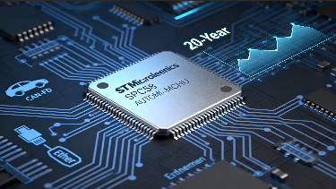 STMicroelectronics Announces 20-Year Sustained Availability for Popular Automotive Microcontrollers